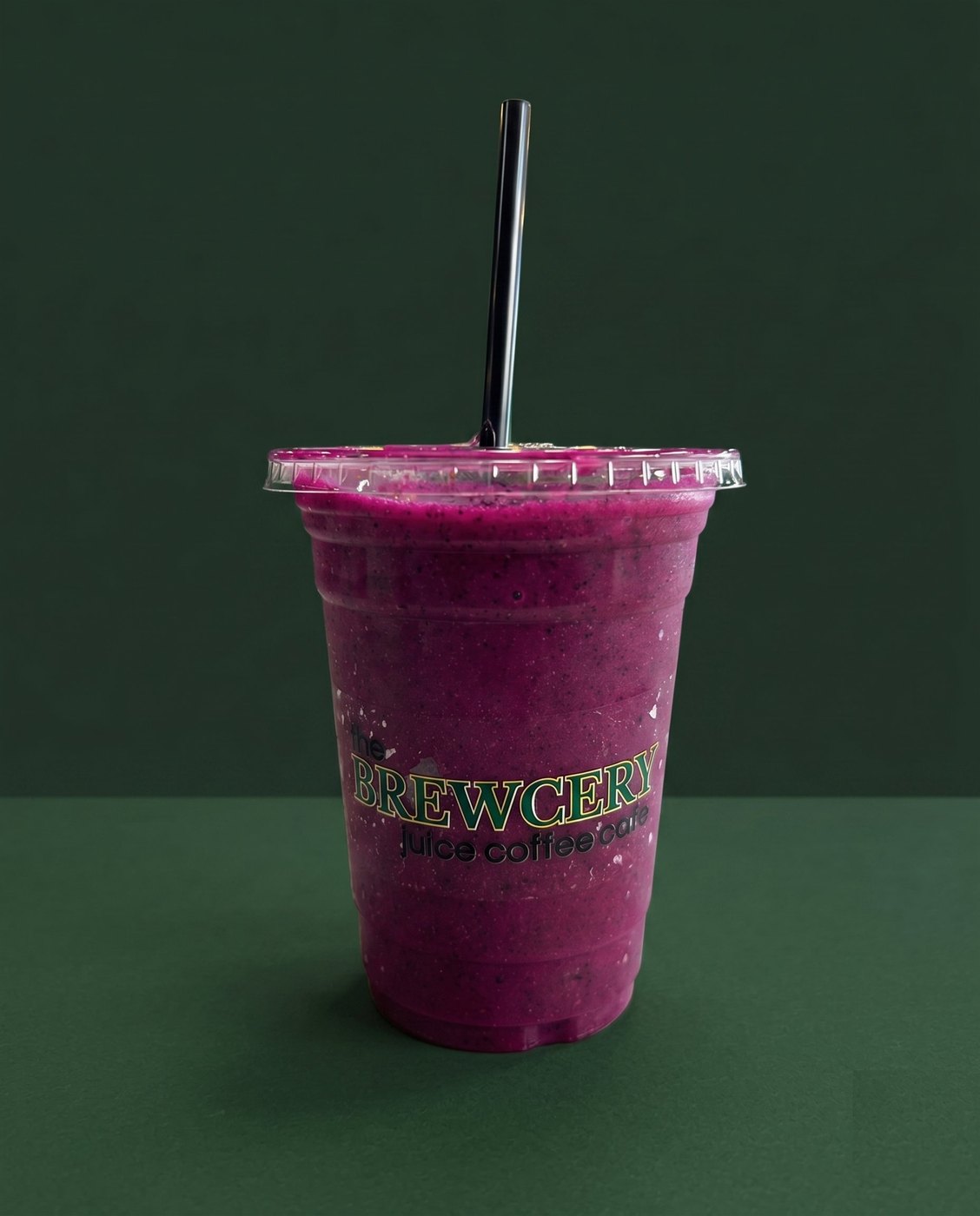 Brewcery açaí smoothie in a branded cup