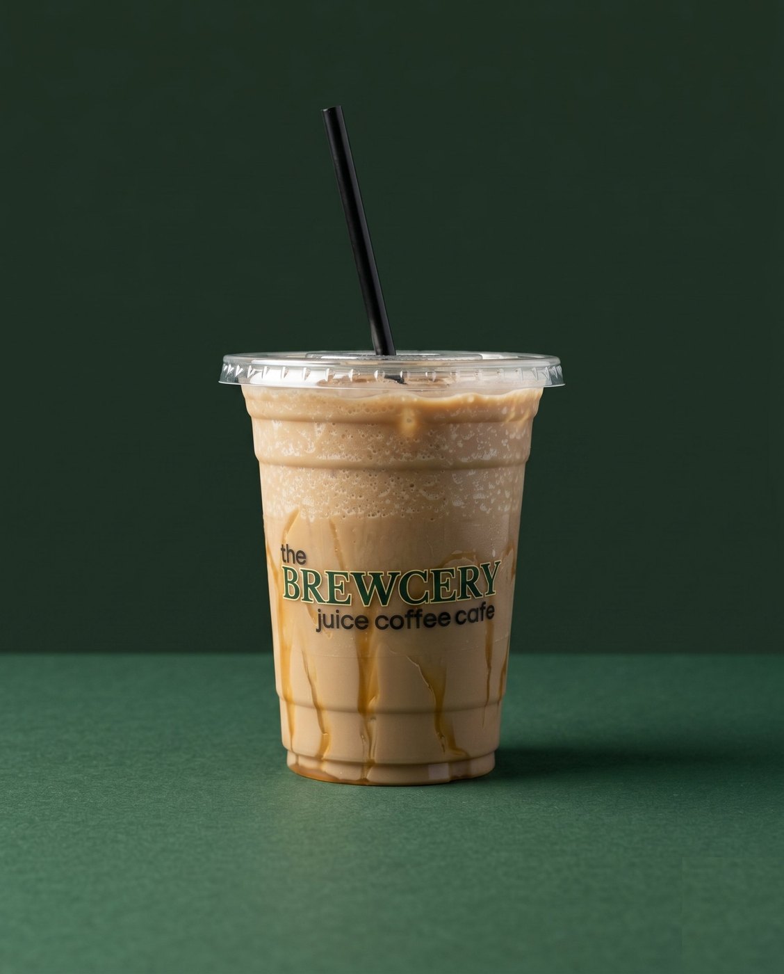 Brewcery iced latte with caramel